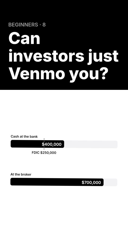 Where is a hedge fund's money held?