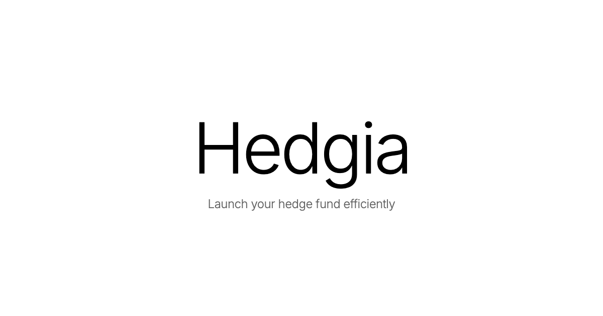 Hedgia - Create Your Hedge Fund for $90 a month